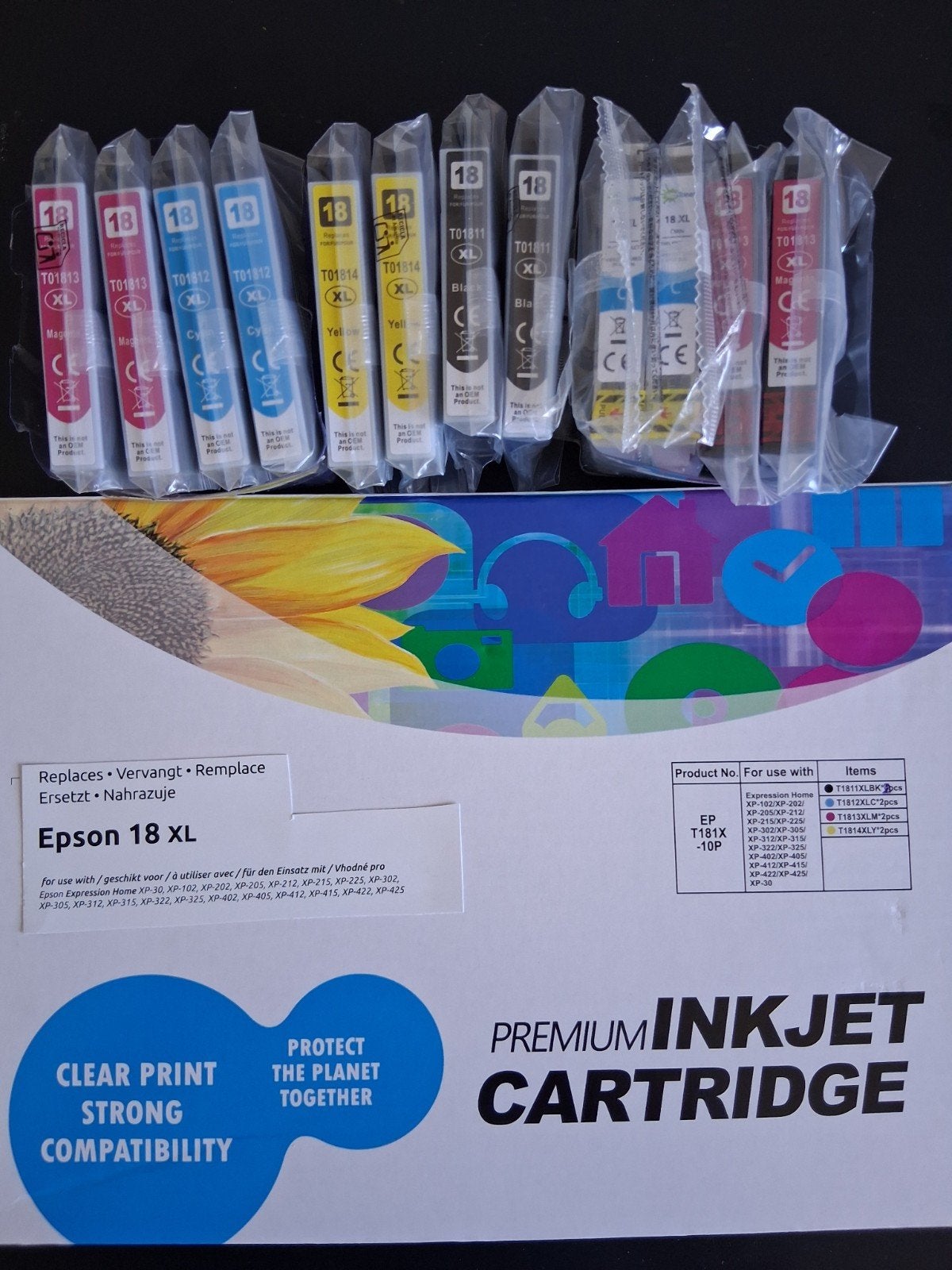 Epson 18 XL Inktcartridges - Premium Kwaliteit Set, Ophalen of Verzenden, Nieuw, Cartridge, Epson (compatibel)