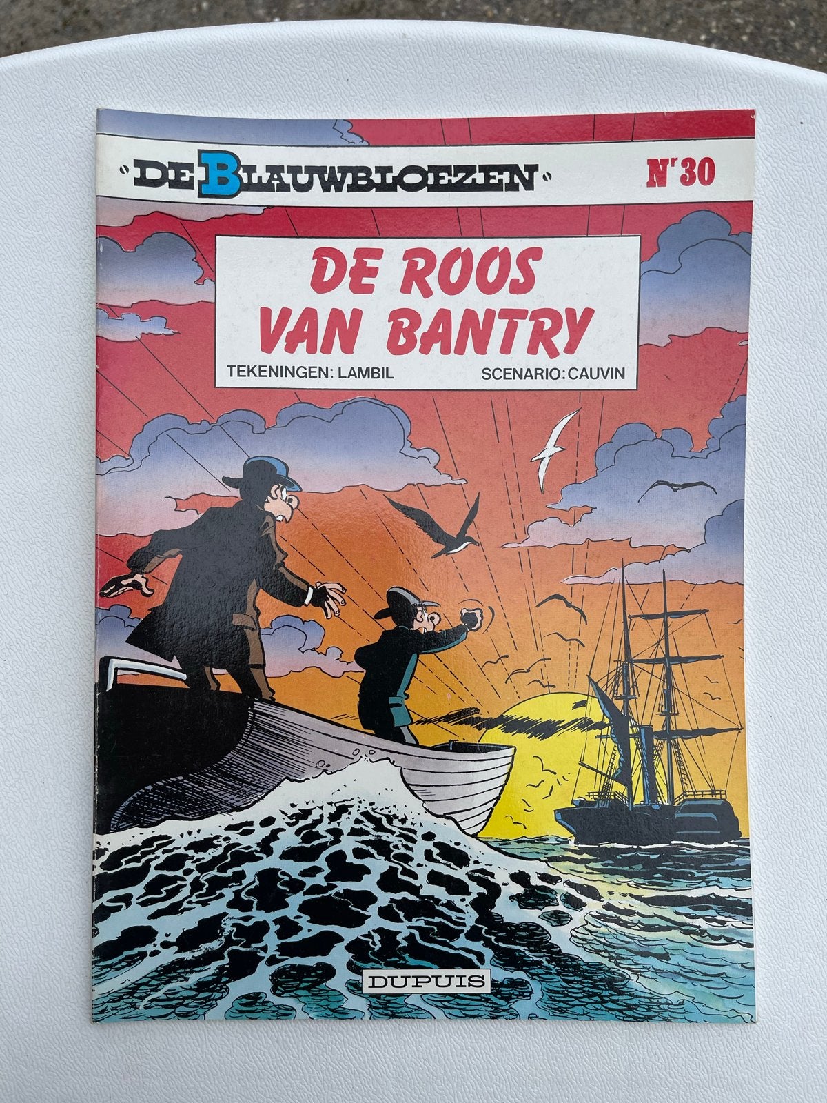 De Blauwbloezen - De Roos van Bantry (nr. 30) - 1989 eerste, Boeken, Eén stripboek, Ophalen of Verzenden, Gelezen