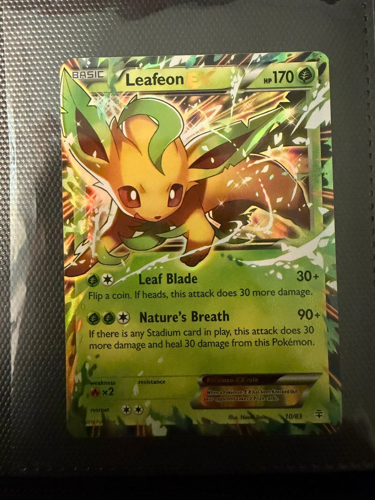Leafeon EX Generations, Ophalen of Verzenden, Zo goed als nieuw