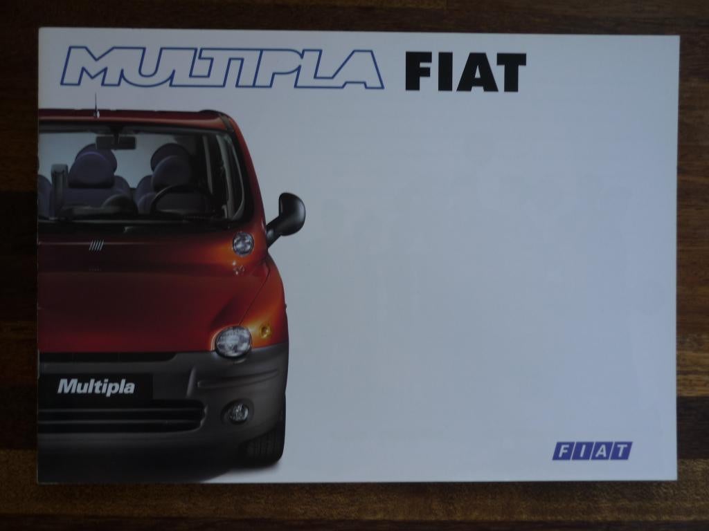Fiat Multipla (1998/1999), Boeken, Auto's | Folders en Tijdschriften, Nieuw, Overige merken, Ophalen of Verzenden