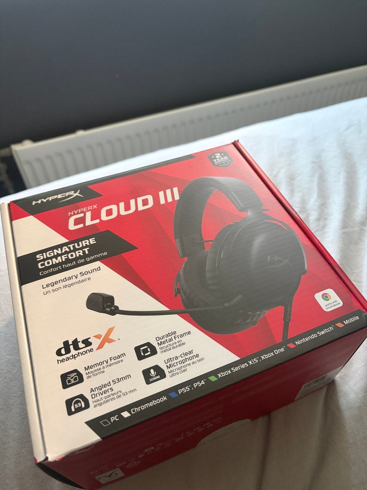 HyperX Cloud III Gaming Headset, Ophalen of Verzenden, Zo goed als nieuw, Gaming headset, Over-ear
