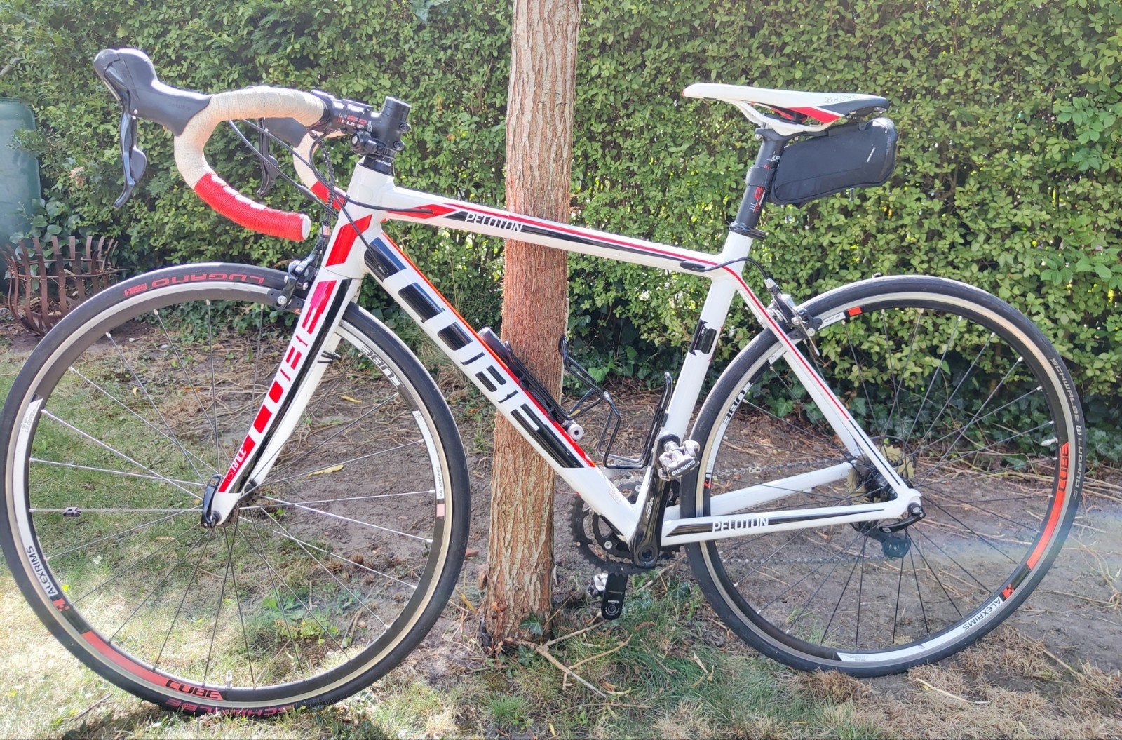 Cube Peloton racefiets White Red Print maat 53, Fietsen en Brommers, Fietsen | Racefietsen, Overige materialen, Gebruikt, Overige maten