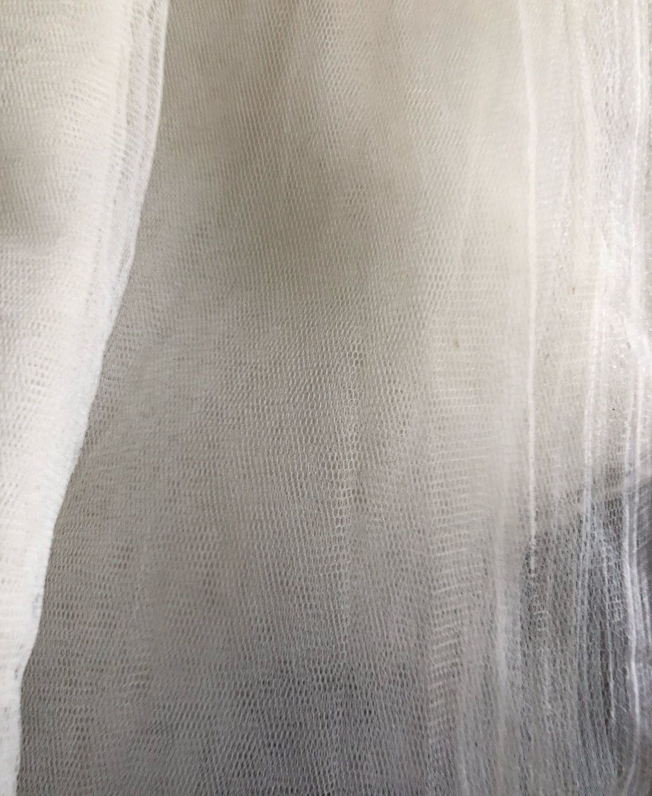 TULLE - GEBROKEN WIT - 274 X 155 CM, 120 cm of meer, Nieuw, Ophalen of Verzenden, Katoen