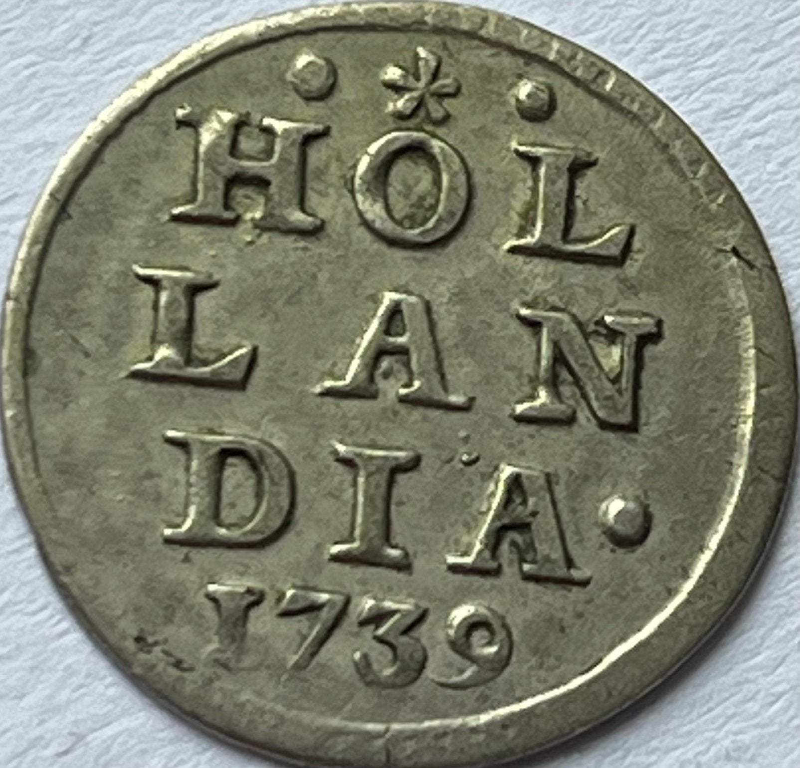 Holland hele mooie bezemstuiver 1739, Ophalen of Verzenden, Vóór koninkrijk, Overige waardes