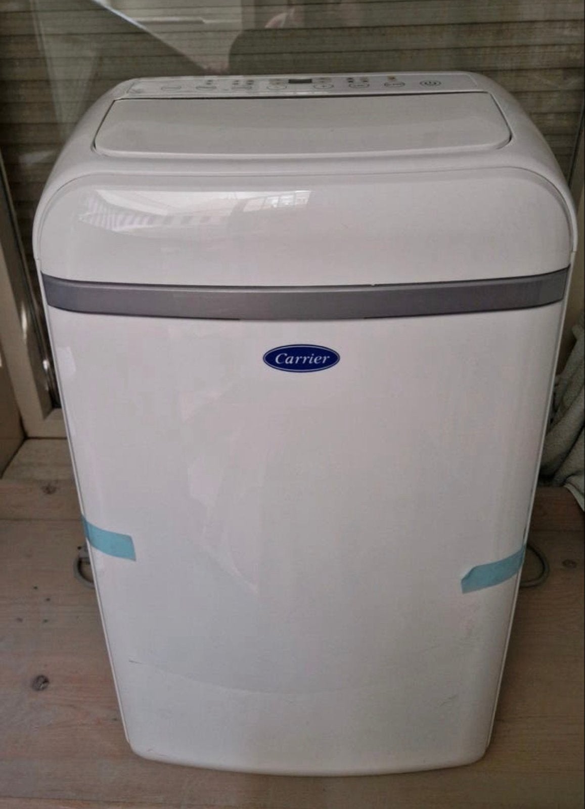 gratis Mobiele airco Carrier Koelen,, Ophalen, Minder dan 60 m³, 3 snelheden of meer, Zo goed als nieuw