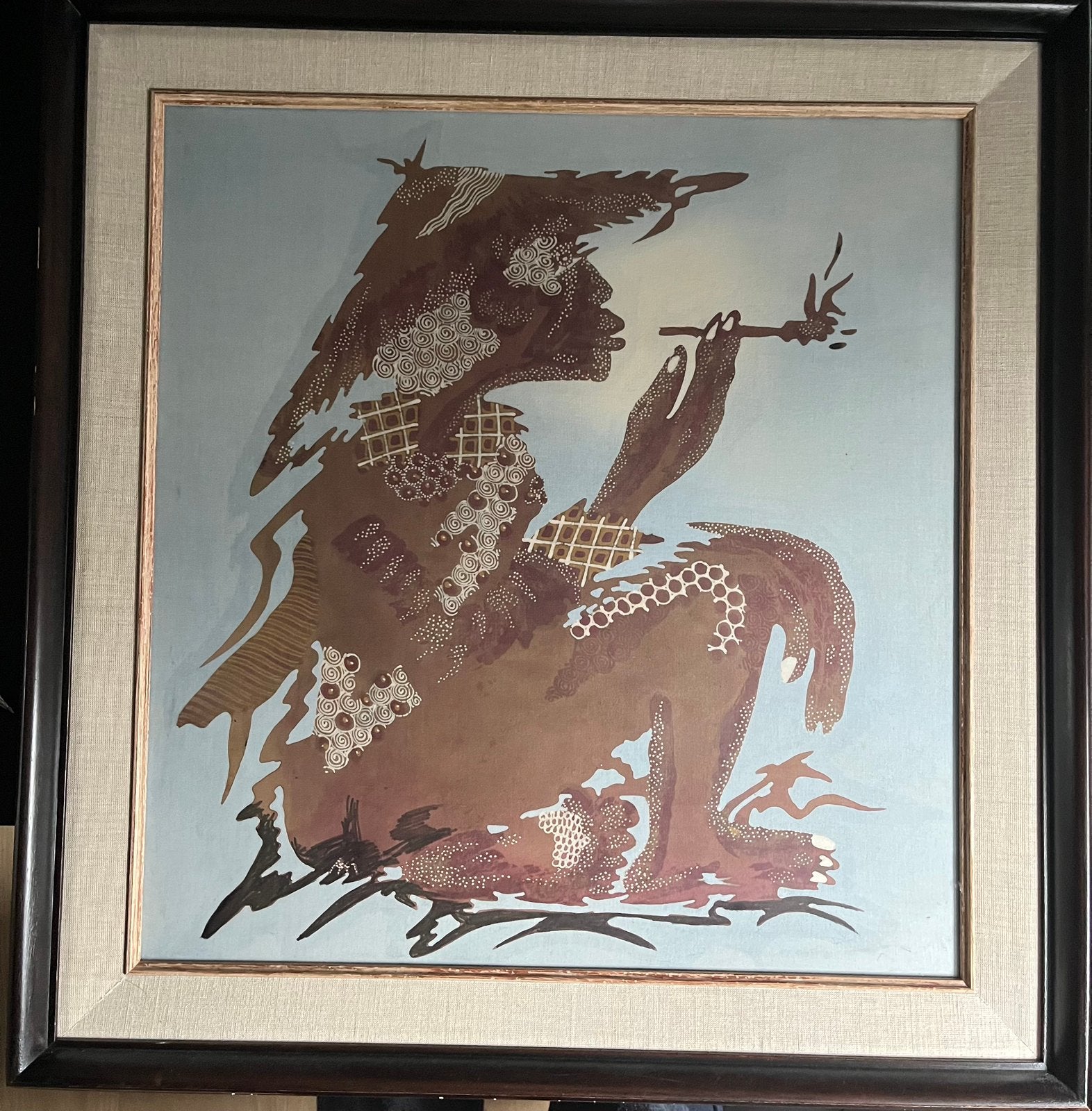 Ingelijst batik, Ophalen