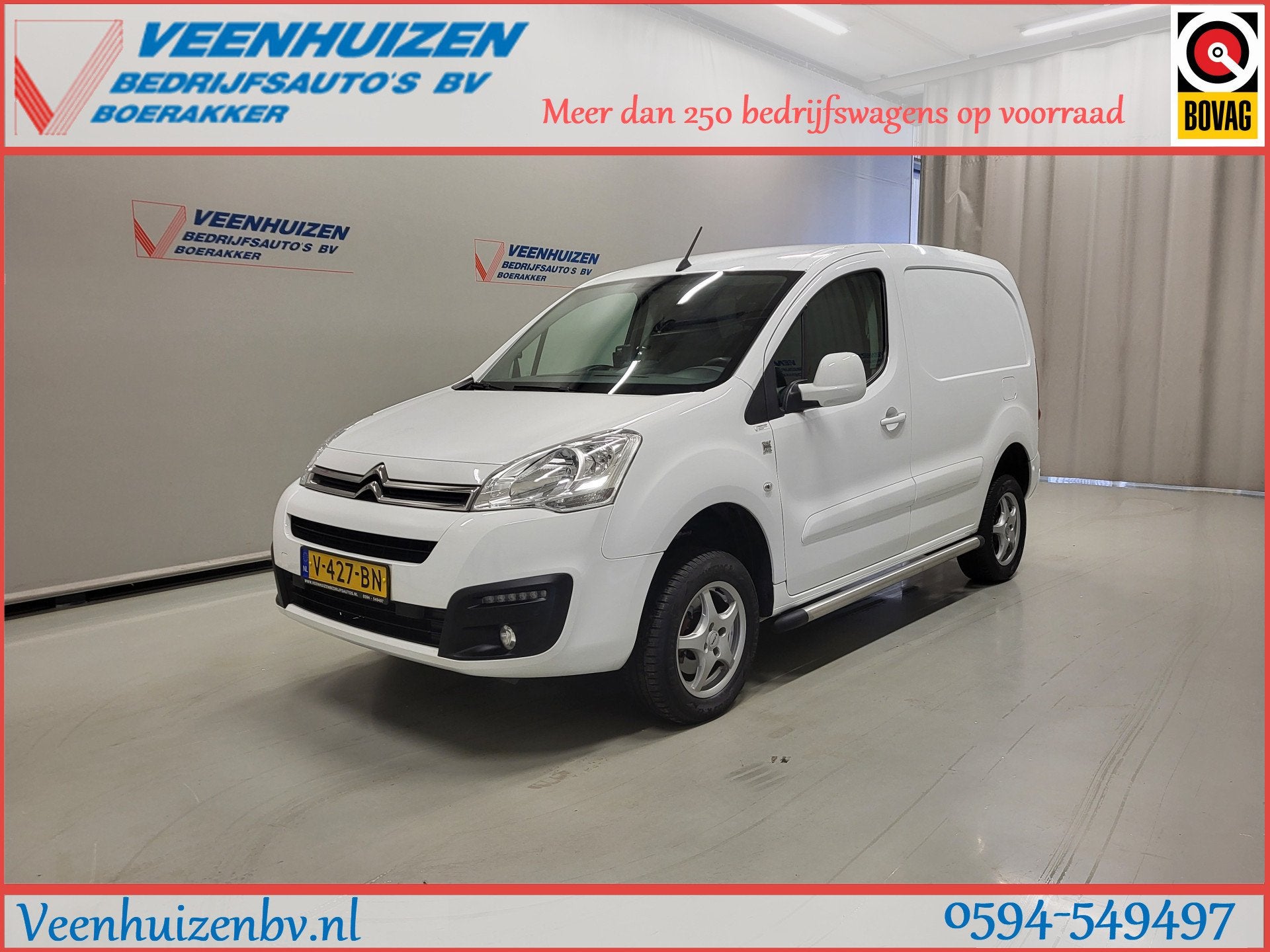 Citroën Berlingo 1.6BlueHDI 4X4 Dangel MARGE! Euro 6!, Auto's, 101 pk, 4 cilinders, Citroën, Parkeersensor