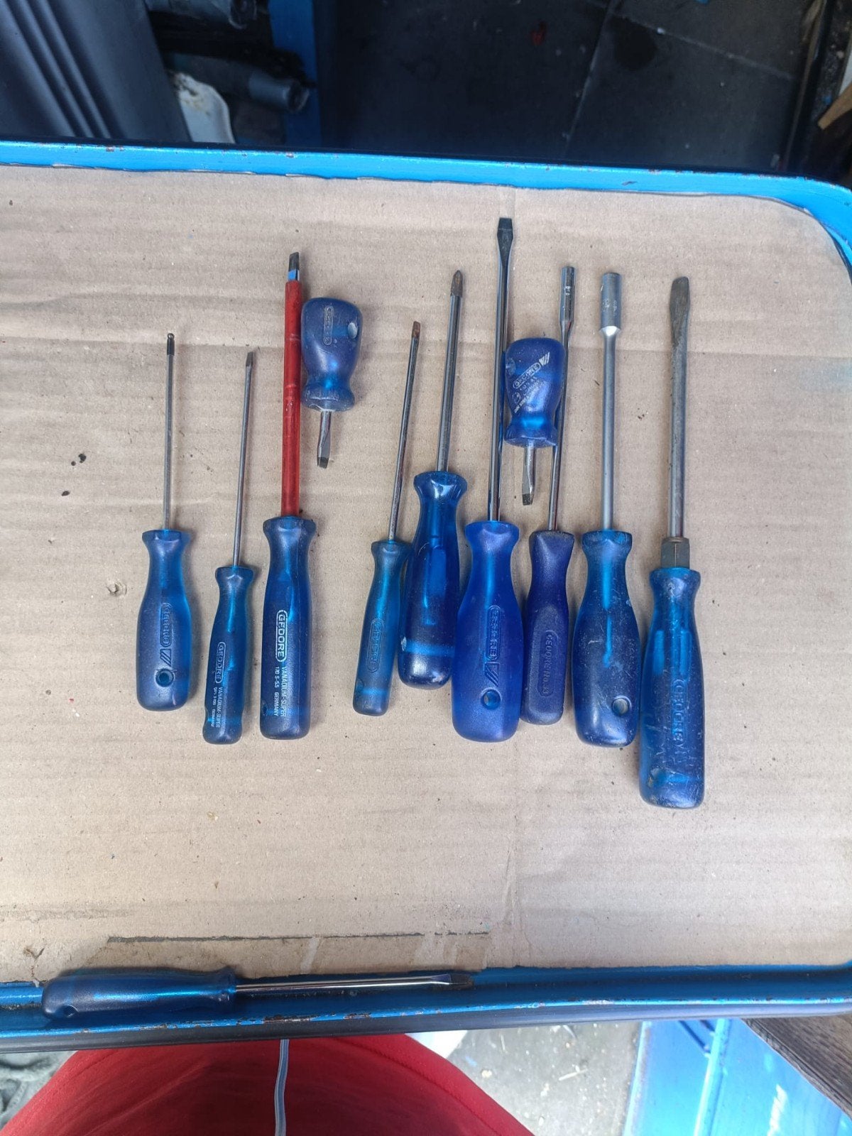 Gedore Schroevendraaierset - Diverse maten, Doe-het-zelf en Verbouw, Gereedschap | Handgereedschap, Ophalen of Verzenden, Gebruikt