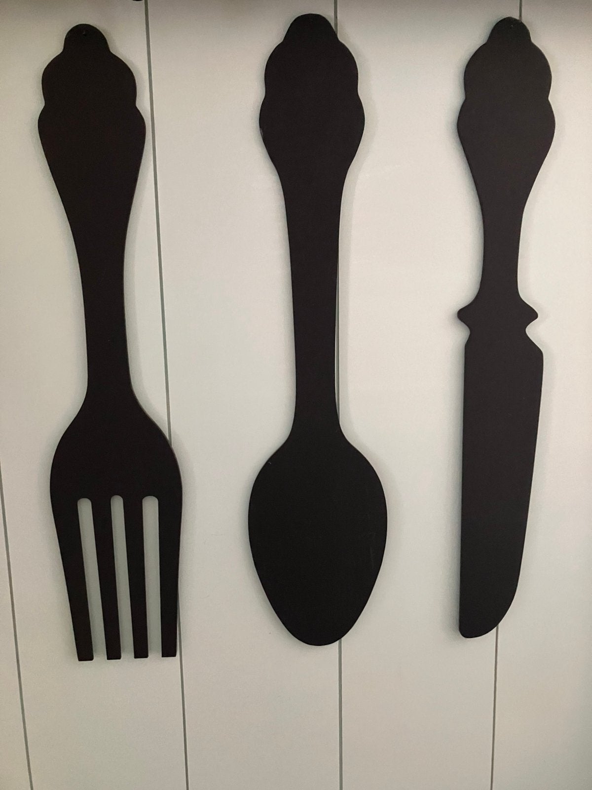 Vork lepel mes keukendecoratie, Huis en Inrichting, Ophalen, Zo goed als nieuw