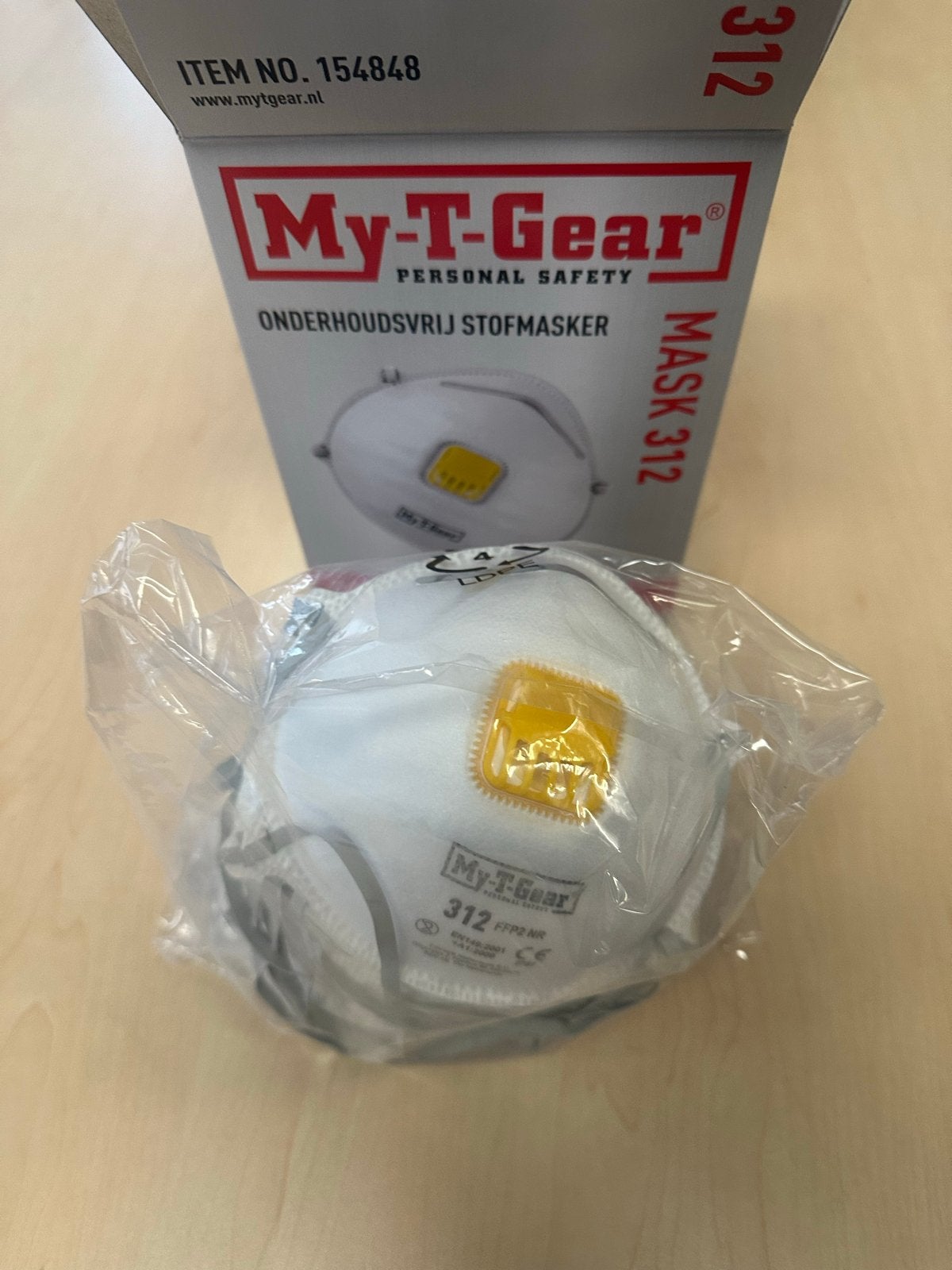 My-T-Gear Stofmasker Mask 312 FFP2 NR met ventiel (10 stuks)