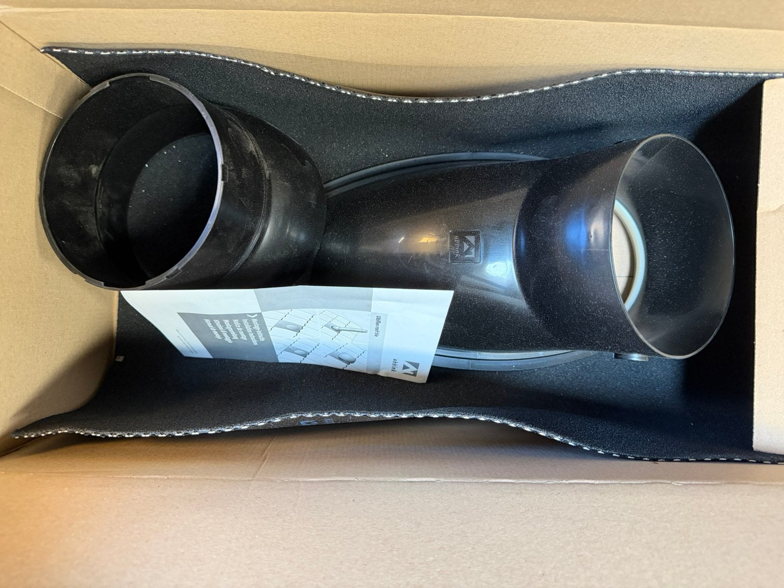 Ontluchtingsdoorvoer 110 mm  Ubbink, Ophalen, Kunststof, Zwart, Overige typen