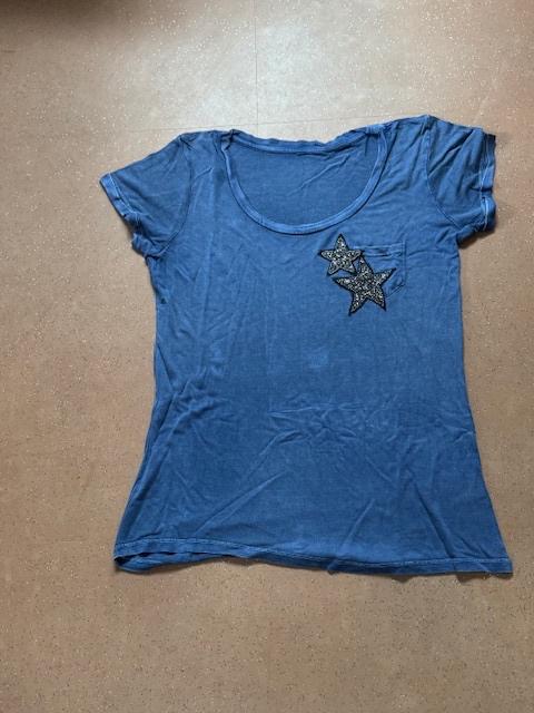 Eksept t-shirt, Kleding | Dames, T-shirts, Blauw, Maat 42/44 (L), Ophalen of Verzenden, Zo goed als nieuw