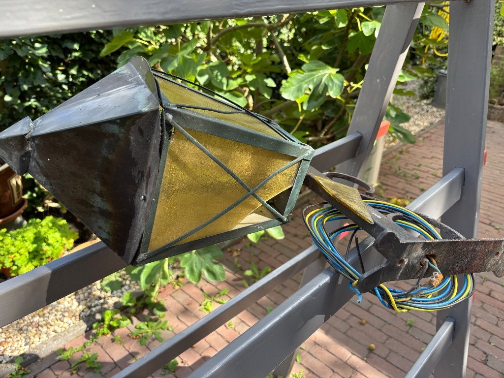 Oude lantaarn, Tuin en Terras, Ophalen, Gebruikt, Netvoeding, Hanglamp