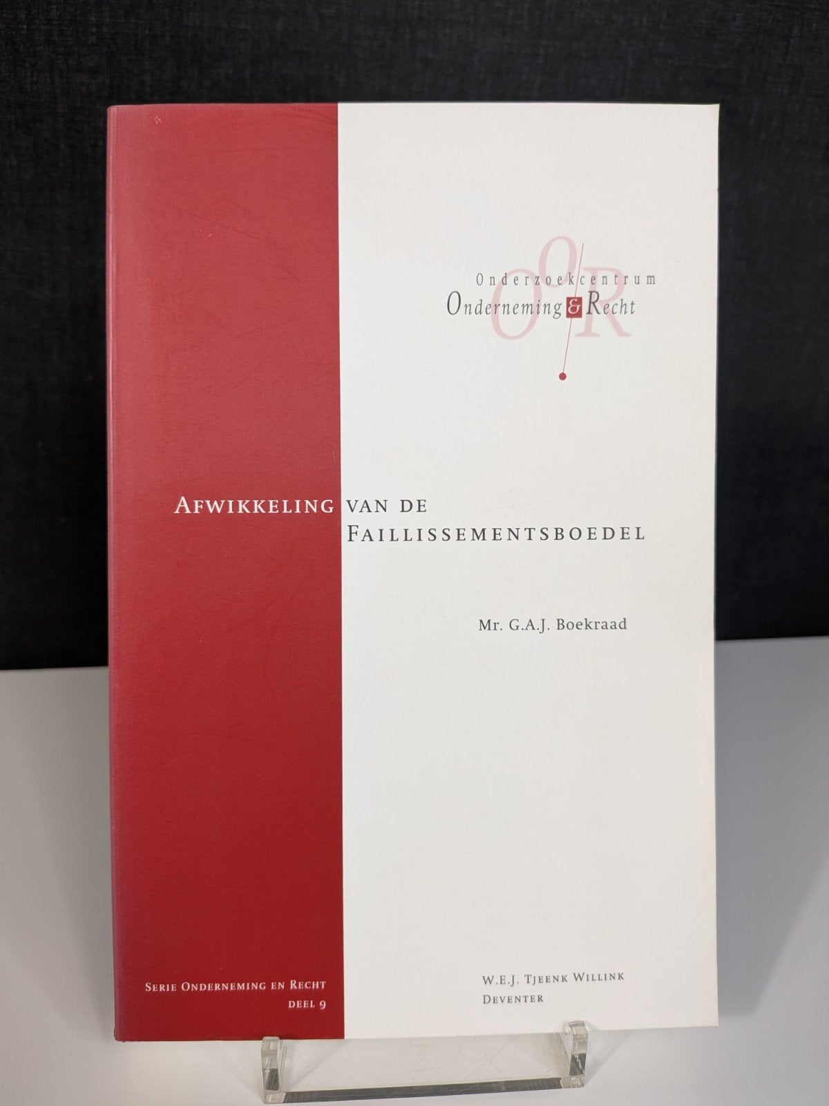 G.A.J. Boekraad - Afwikkeling van de faillissementsboedel, Gelezen, Ophalen of Verzenden, G.A.J. Boekraad