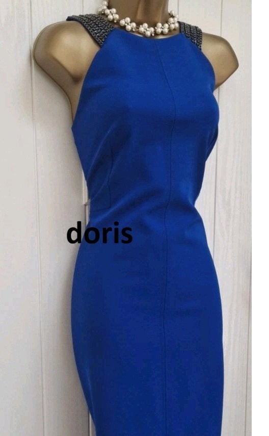 jurk Karen Millen maat 10/38, Kleding | Dames, Maat 38/40 (M), Karen Millen, Blauw, Ophalen of Verzenden