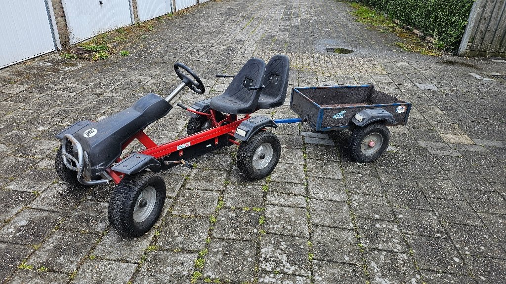 Mammoet DUO skelter met Kiepaanhanger, Kinderen en Baby's, Speelgoed | Buiten | Skelters, Ophalen, Gebruikt, Mammoet, Duozit