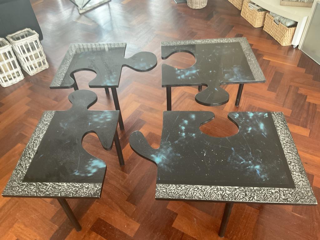 Salontafel vintage  +/- 1980, Antiek en Kunst, Curiosa en Brocante, Ophalen