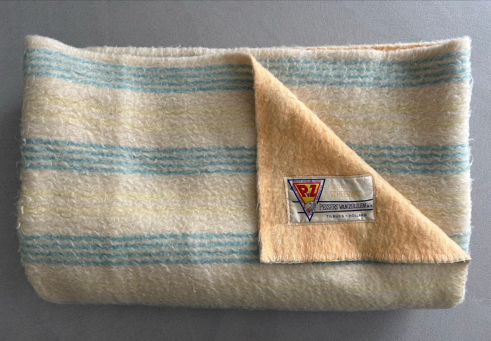 Wollen deken 180x210 cm - Pessers van Zuijlen, Gebruikt, Meerkleurig, Tweepersoons, Ophalen of Verzenden