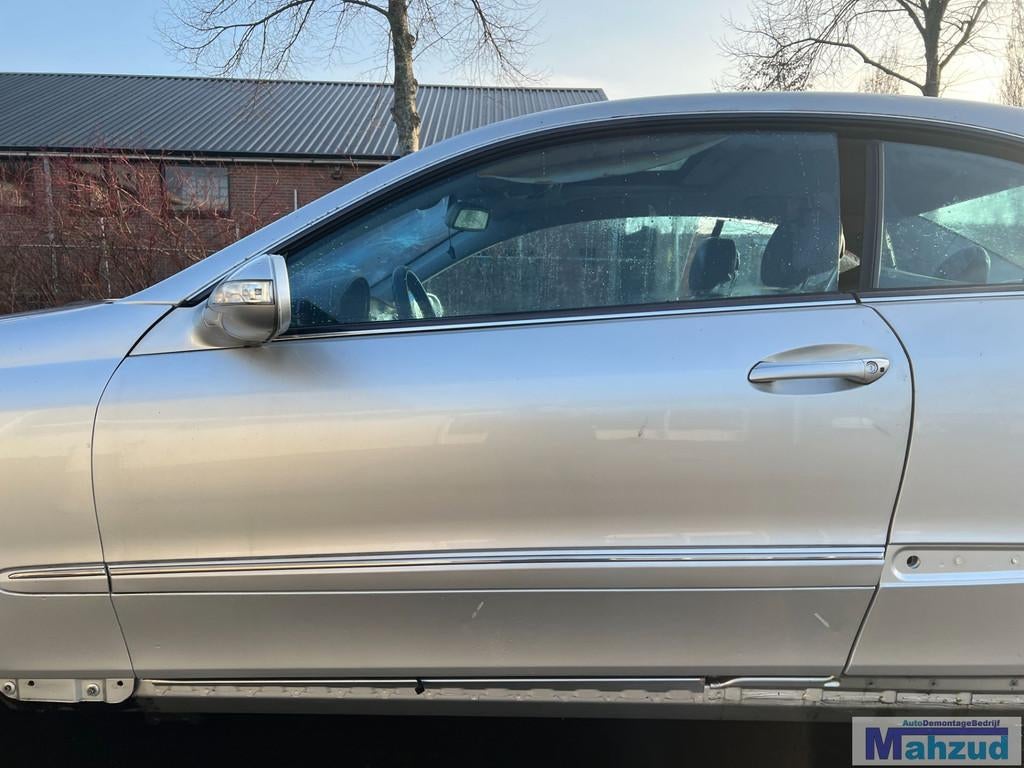 MERCEDES CLK W209 Zilver 744 links deur 2002-2009, Gebruikt, Mercedes-Benz AG, Deur, Mercedes-Benz