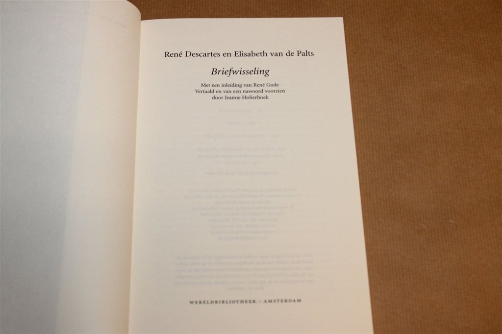 Briefwisseling — Descartes en Elisabeth van de Palts, Ophalen of Verzenden, Zo goed als nieuw