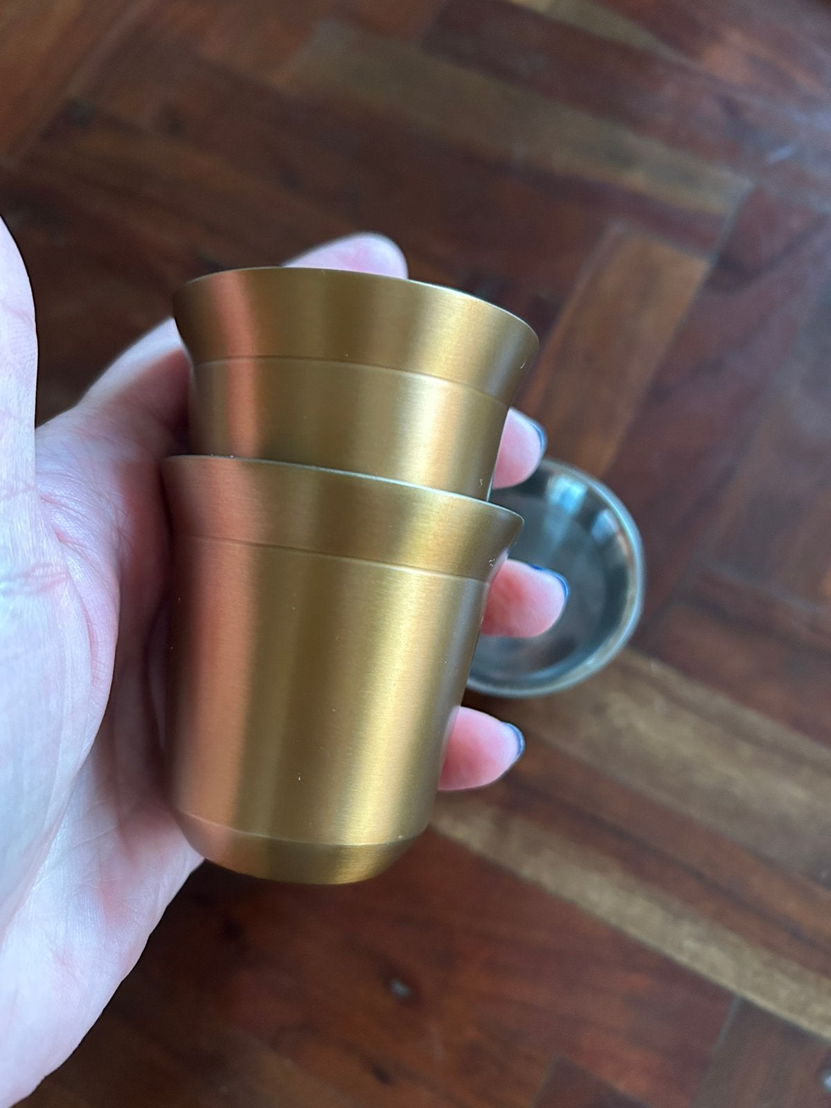 Foto 3 van Nespresso Pixie 3 espresso en 1 Lungo rvs kopjes zgan