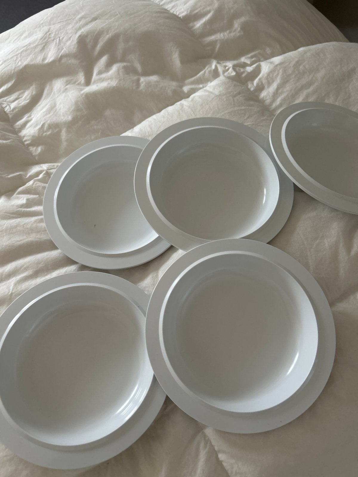 Rosti Mepal Melamine D195 Diepe Borden - Set van 5, Ophalen of Verzenden