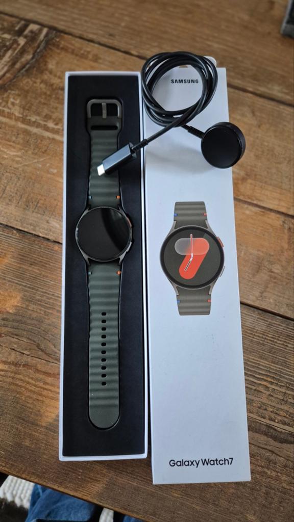 Samsung Galaxy Watch 7 Groen 40mm, Hoogte, Ophalen of Verzenden, Zo goed als nieuw, Samsung