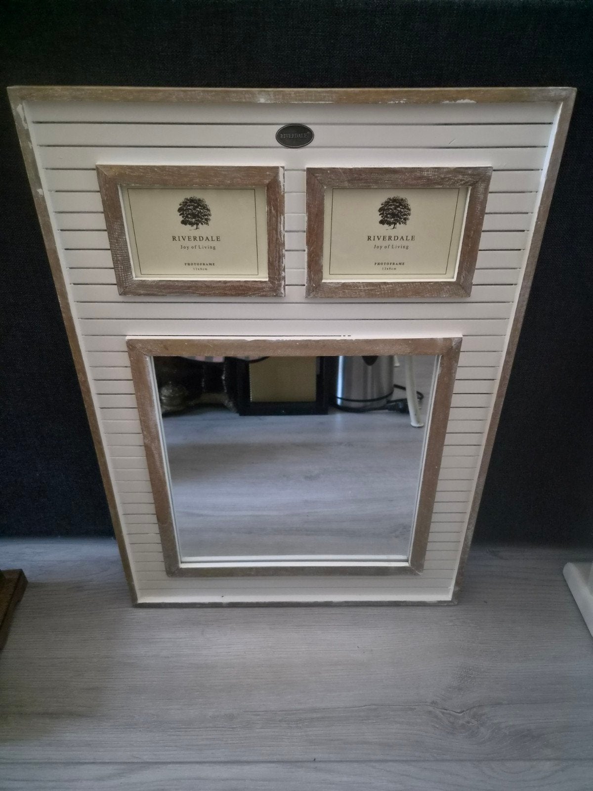 Riverdale spiegel met 2 fotolijstjes, Huis en Inrichting, Minder dan 50 cm, Gebruikt, Ophalen of Verzenden, Minder dan 100 cm
