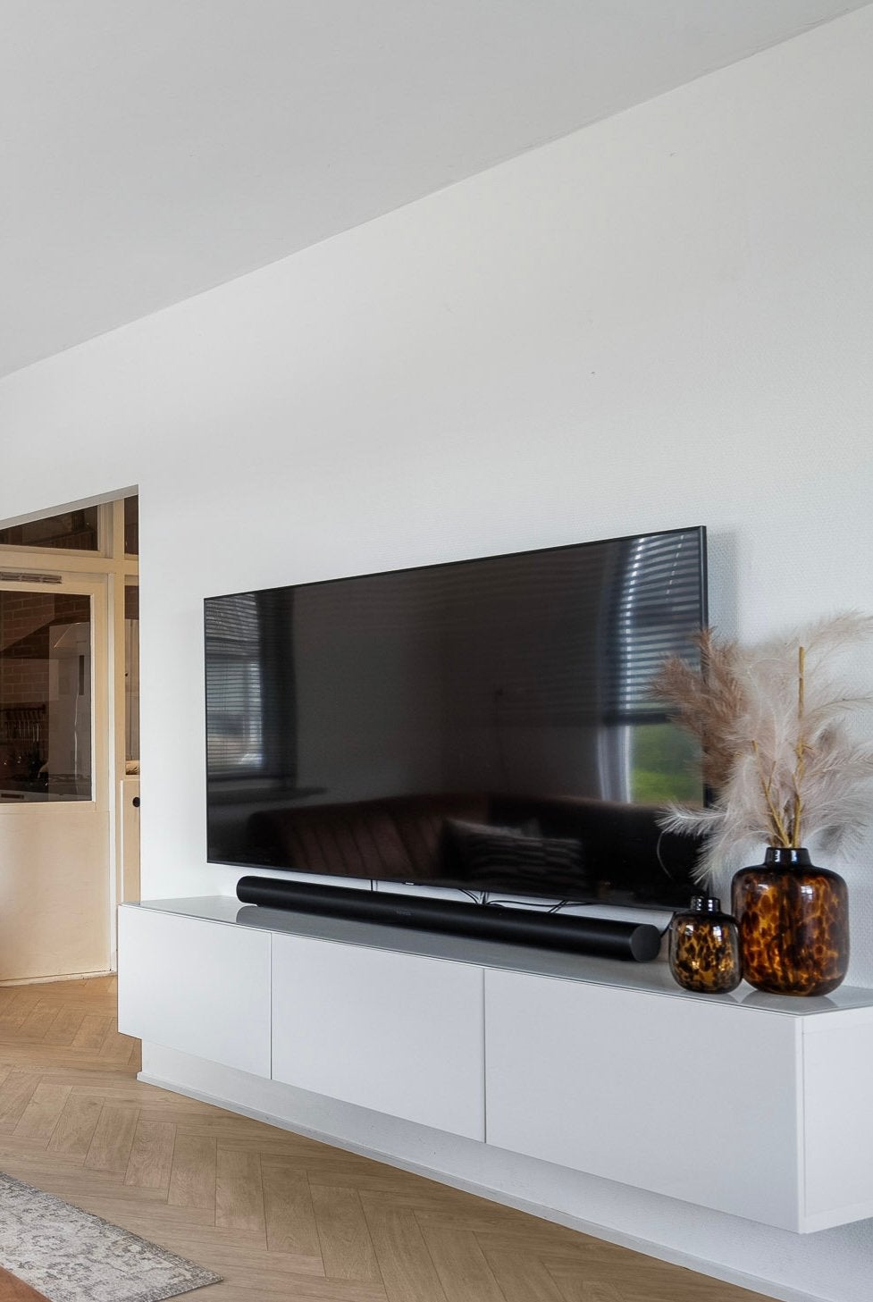 Tv meubel, Ophalen, Minder dan 100 cm, 25 tot 50 cm, Glas
