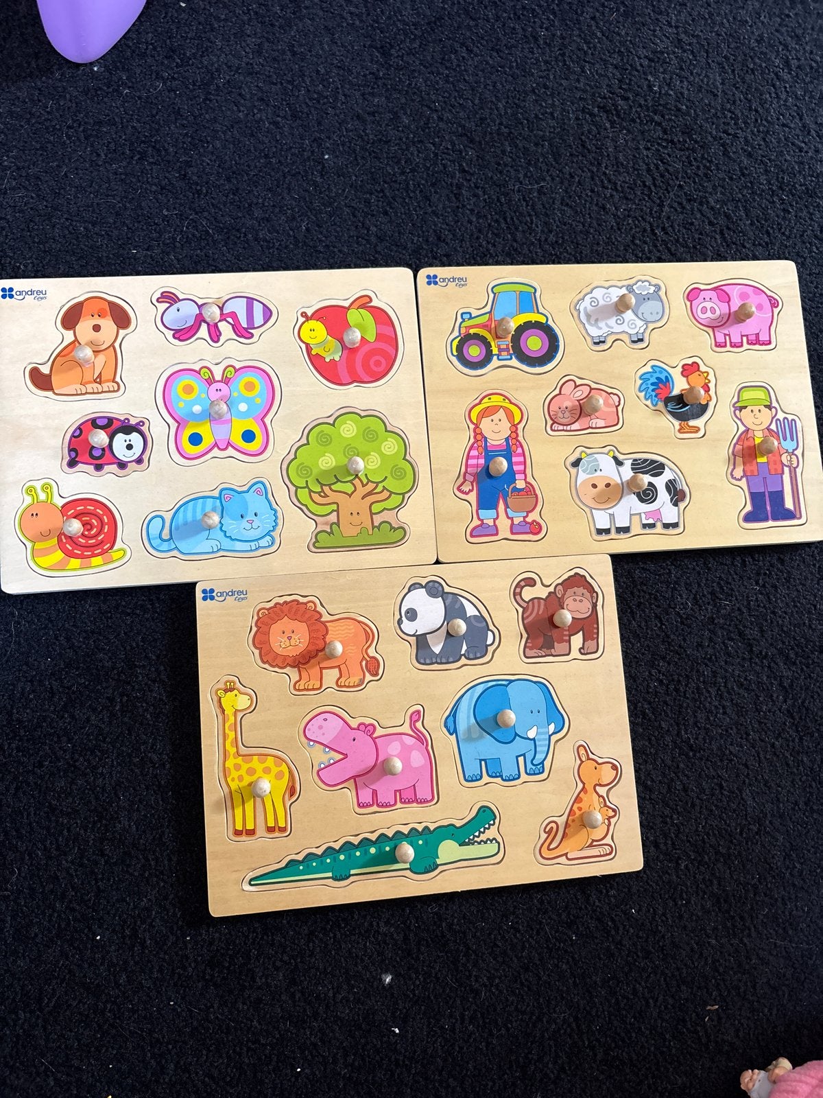 Houten puzzels Andreu Toys - Dieren en boerderij, Ophalen of Verzenden, Zo goed als nieuw, Overige typen