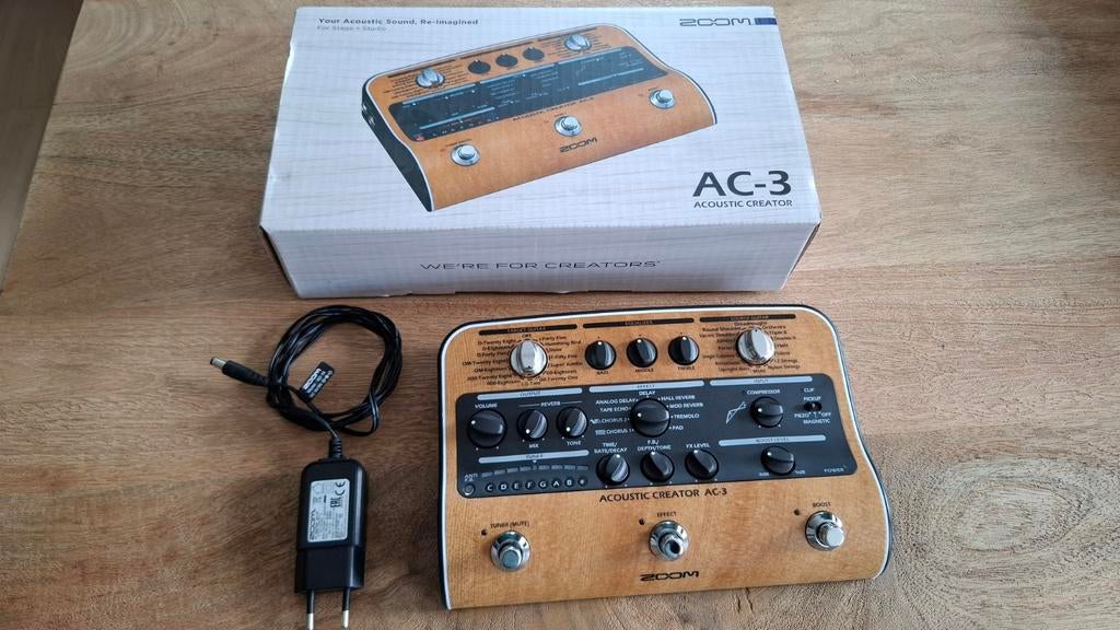 Zoom AC-3 Acoustic Creator - Zo goed als nieuw, Muziek en Instrumenten, Effecten, Ophalen of Verzenden, Zo goed als nieuw, Delay of Echo