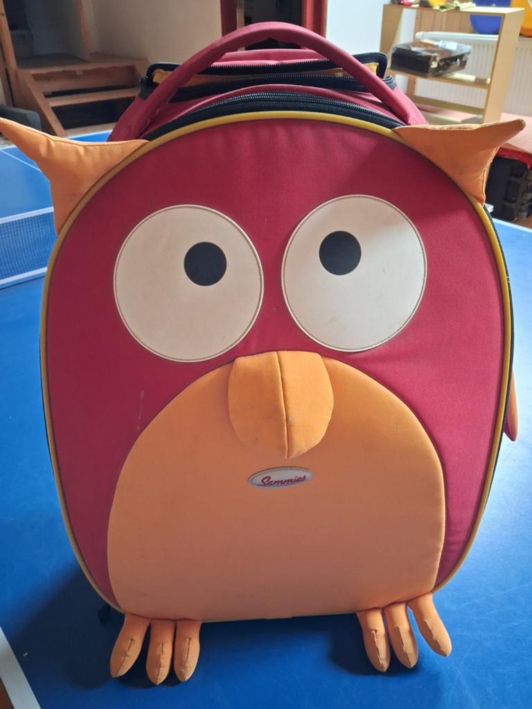 Samsonite kinderkoffer, Gebruikt, Hard kunststof, Minder dan 50 cm, Ophalen of Verzenden
