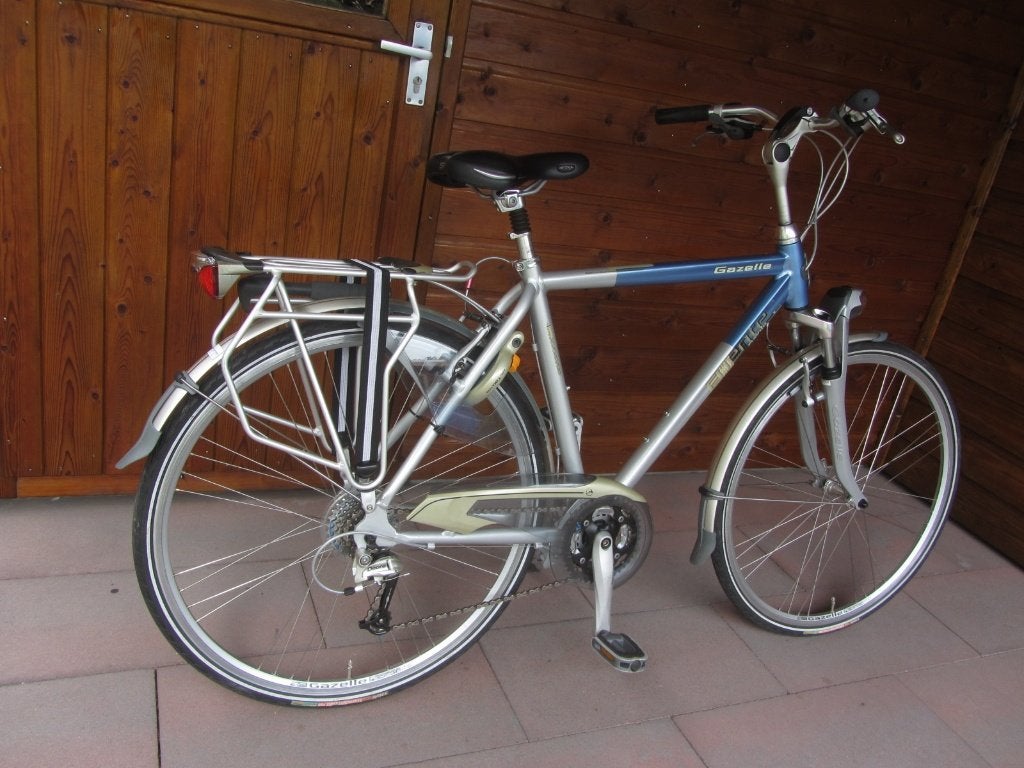Gazelle Fuente Xtra Herenfiets 24 Versnellingen Framemaat 57, Ophalen, Velgrem, Versnellingen, Zo goed als nieuw