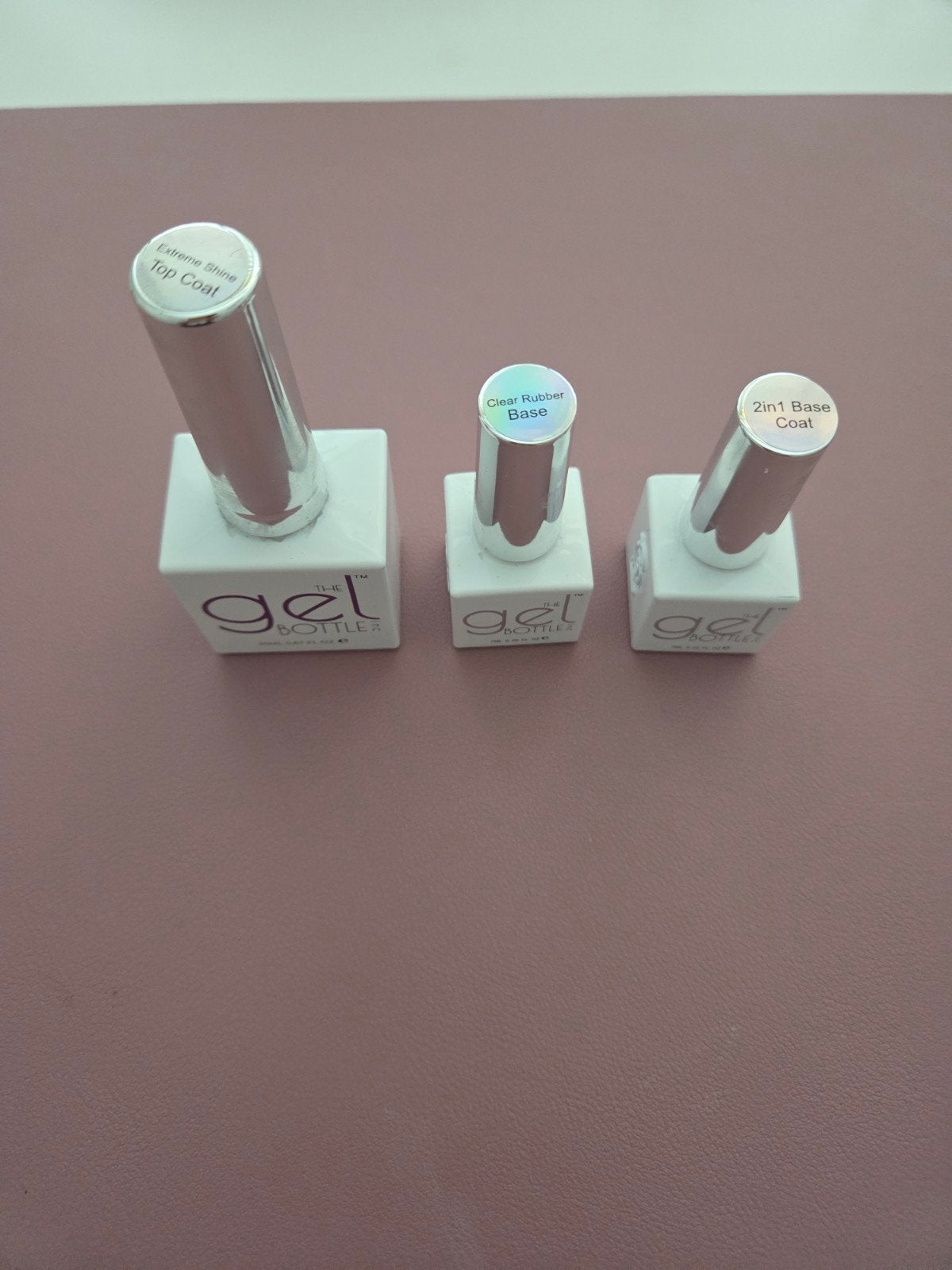 The GelBottle Top Coat, Rubber Base, 2in1 Base Coat, Overige kleuren, Verzenden, Zo goed als nieuw, Handen en Nagels