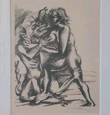 Ingelijste lithografie Ossip Zadkine, Ophalen