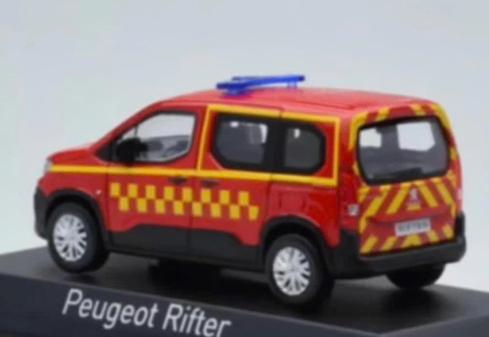 PEUGEOT RIFTER 2019 POMPIERS BRANDWEER 1/43 NOREV REF 479071, Verzenden, Nieuw, Auto, Norev