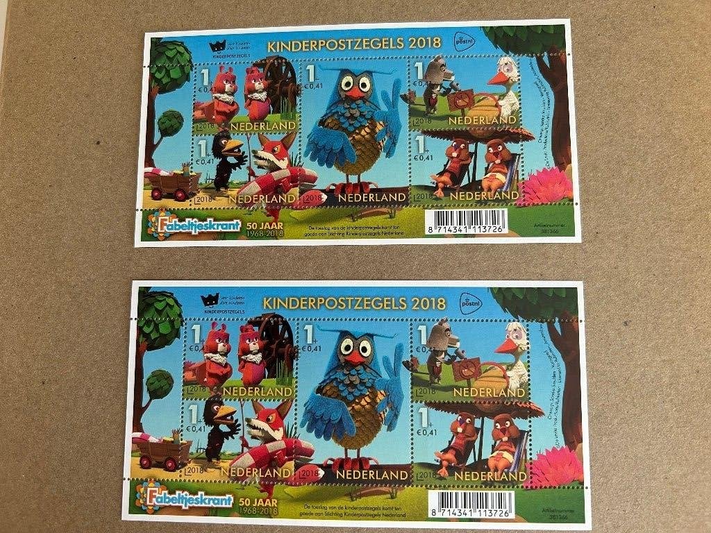 Kinderpostzegels 2018, Ophalen of Verzenden, Postfris