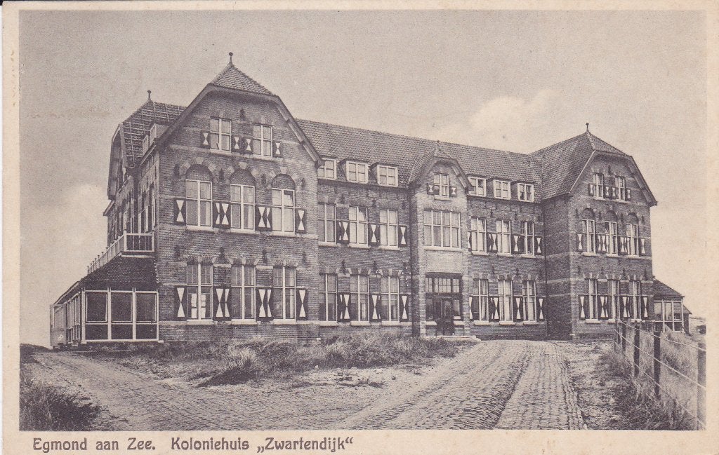 Egmond aan Zee.  Koloniehuis "Zwartendijk", Verzenden, 1920 tot 1940, Gelopen, Noord-Holland