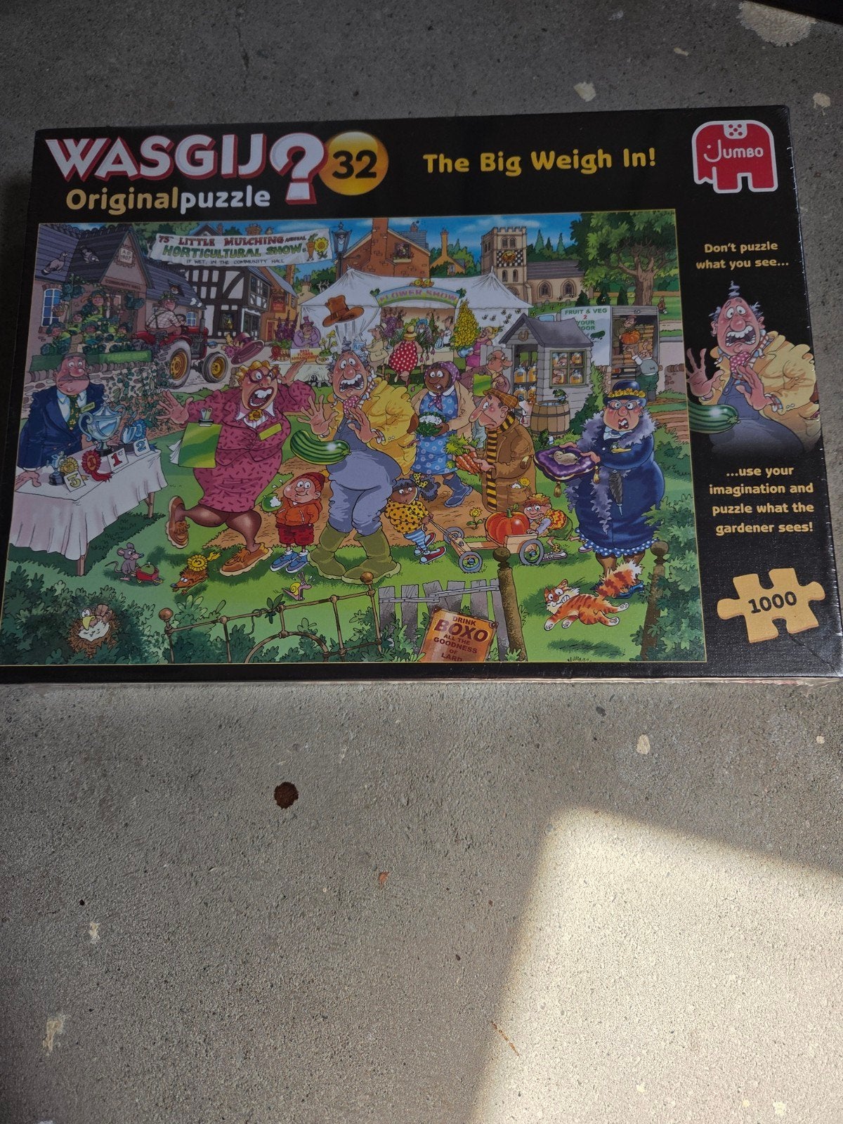 Wasgij Original 32: The Big Weigh In! Legpuzzel 1000 stukjes, Ophalen of Verzenden, 500 t/m 1500 stukjes, Nieuw, Legpuzzel