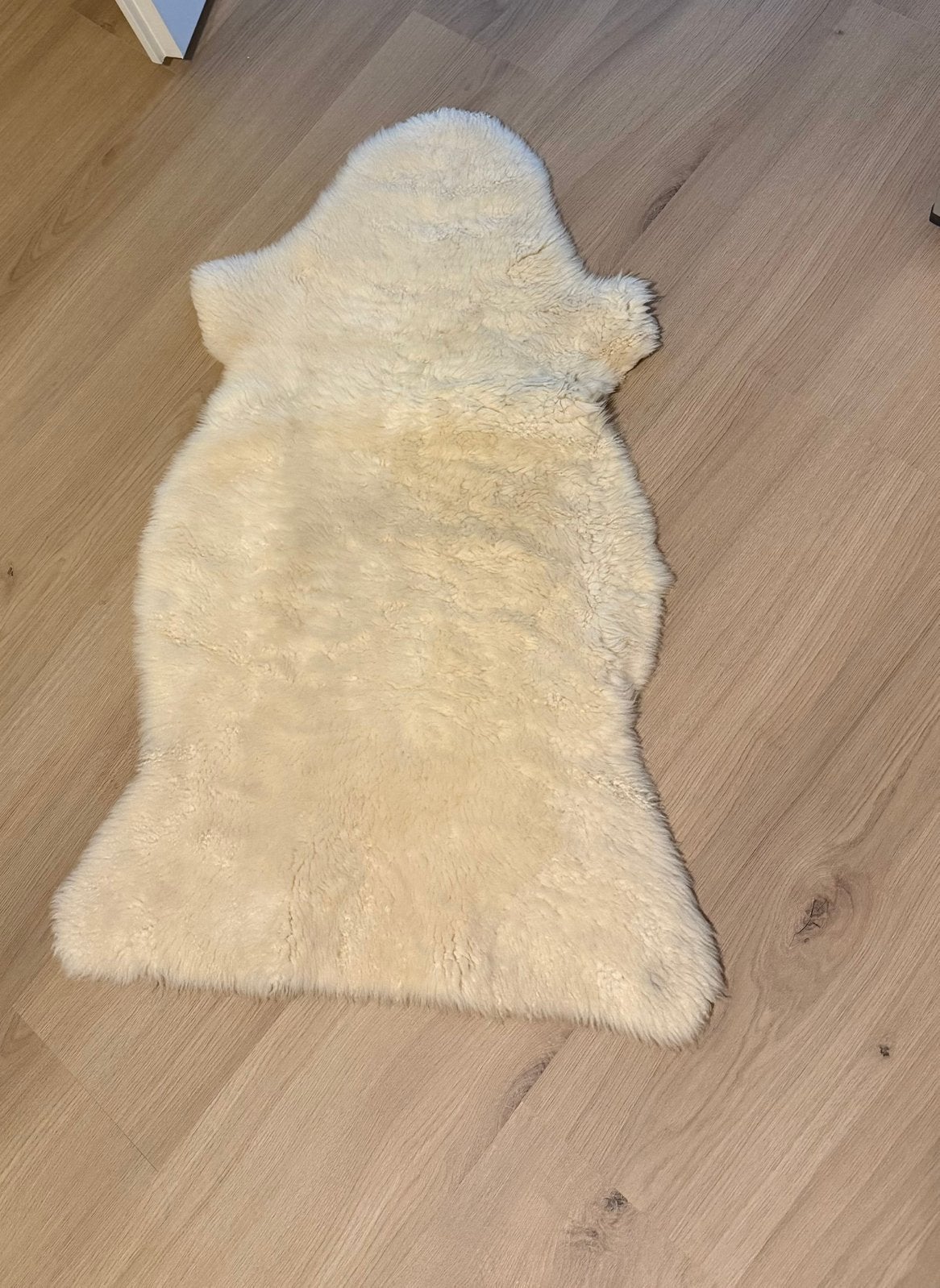 Schapenvacht, Ophalen, Wit, 56 cm, Zo goed als nieuw