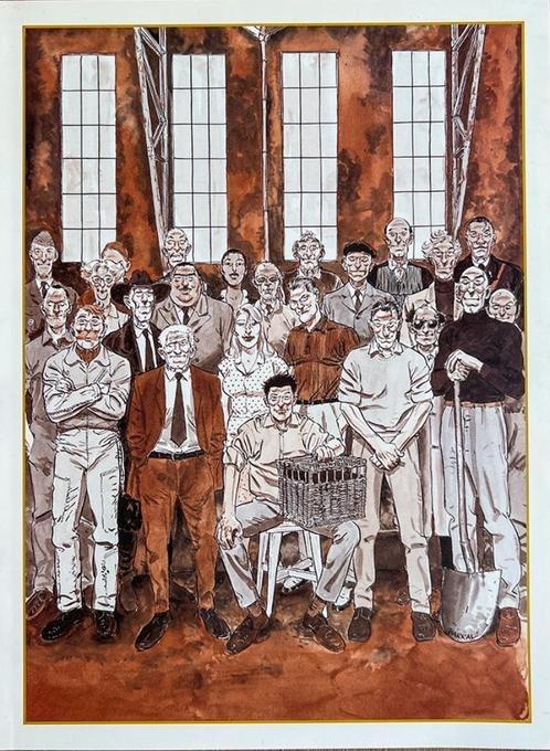 Kunstprent: Het pension van dokter Eon - Griffo, Eén stripboek, Ophalen of Verzenden, Nieuw, Desberg / Griffo