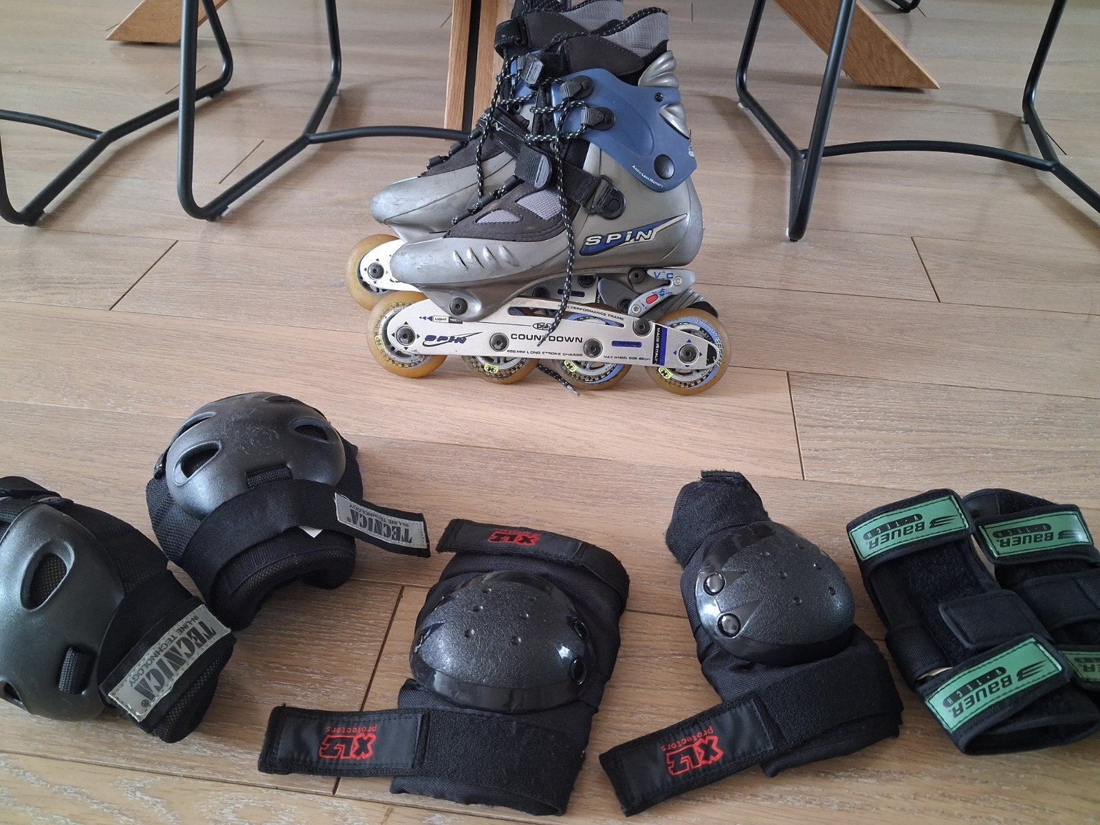 skeelers maat 39 SPIN inclusief bescherming, Sport en Fitness, Skeelers, Ophalen, Bescherming