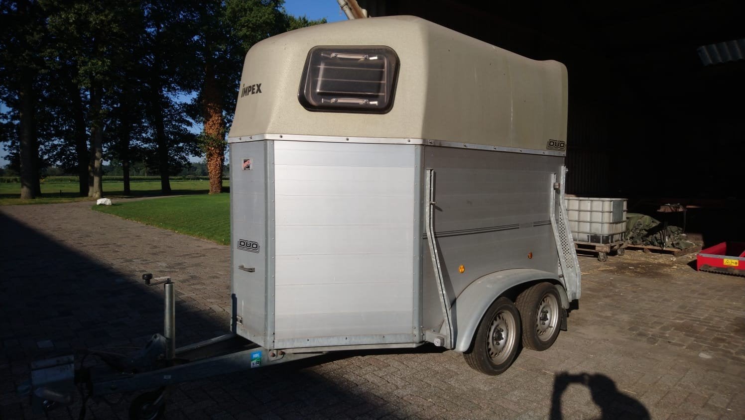 paardentrailer Bockman Duo AP, Dieren en Toebehoren, Ophalen, Gebruikt, Aluminium, 2-paards trailer