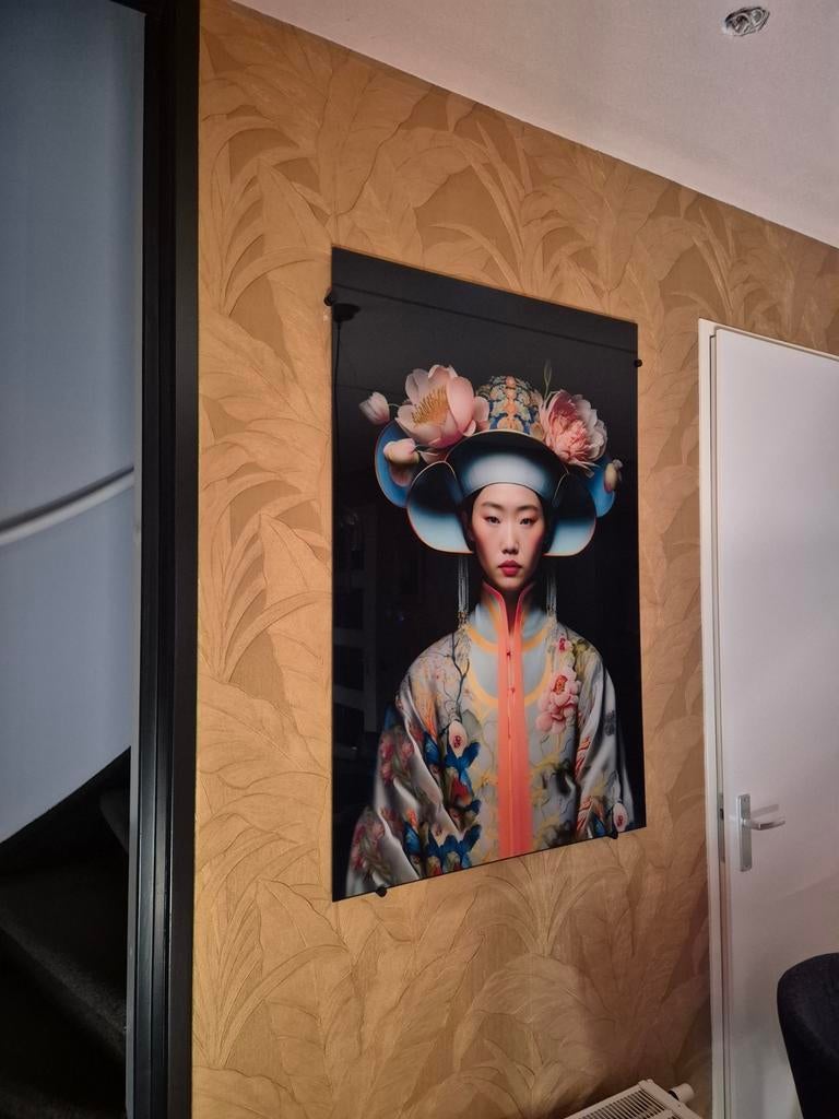 Acrylaat kunstwerk Aziatische vrouw, Ophalen