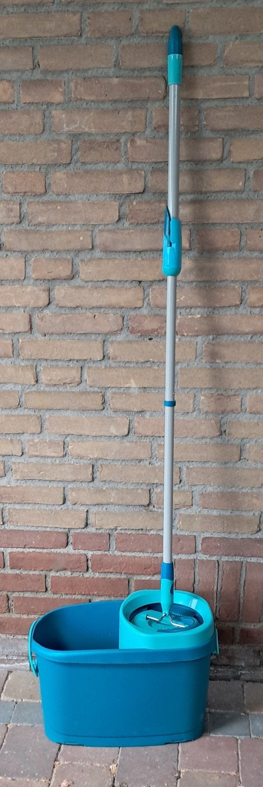 Leifheit Dweilemmer met Mop - Turquoise, Ophalen of Verzenden, Dweilemmer, -bak, of -wagen