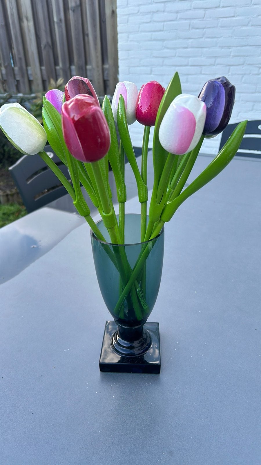 Houten Tulpen - Zo goed als nieuw - 35 cm., Ophalen of Verzenden, Zo goed als nieuw