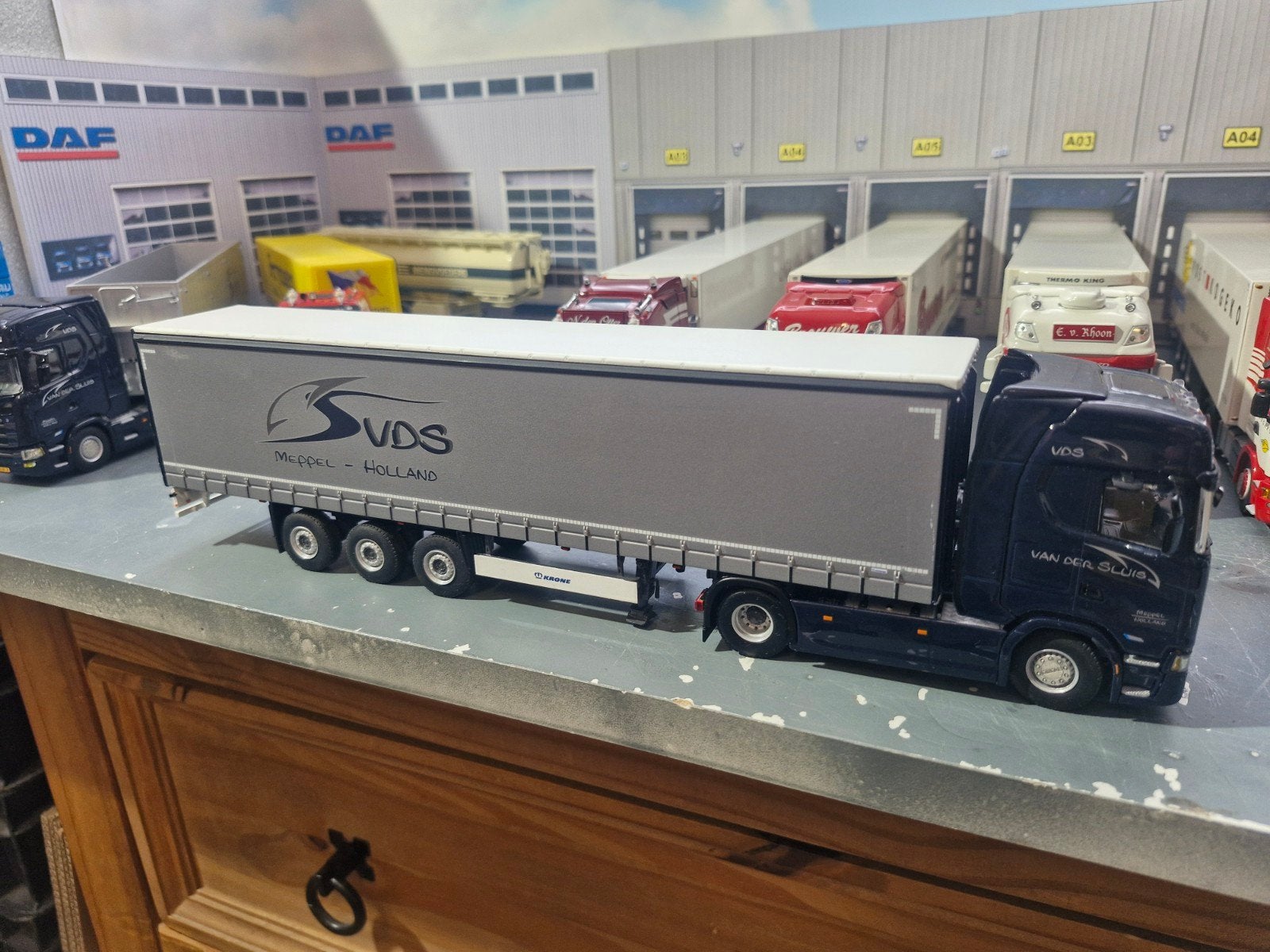 Scania met huiftrailer wsi van  VDS, Ophalen of Verzenden, Zo goed als nieuw, Bus of Vrachtwagen, Wsi