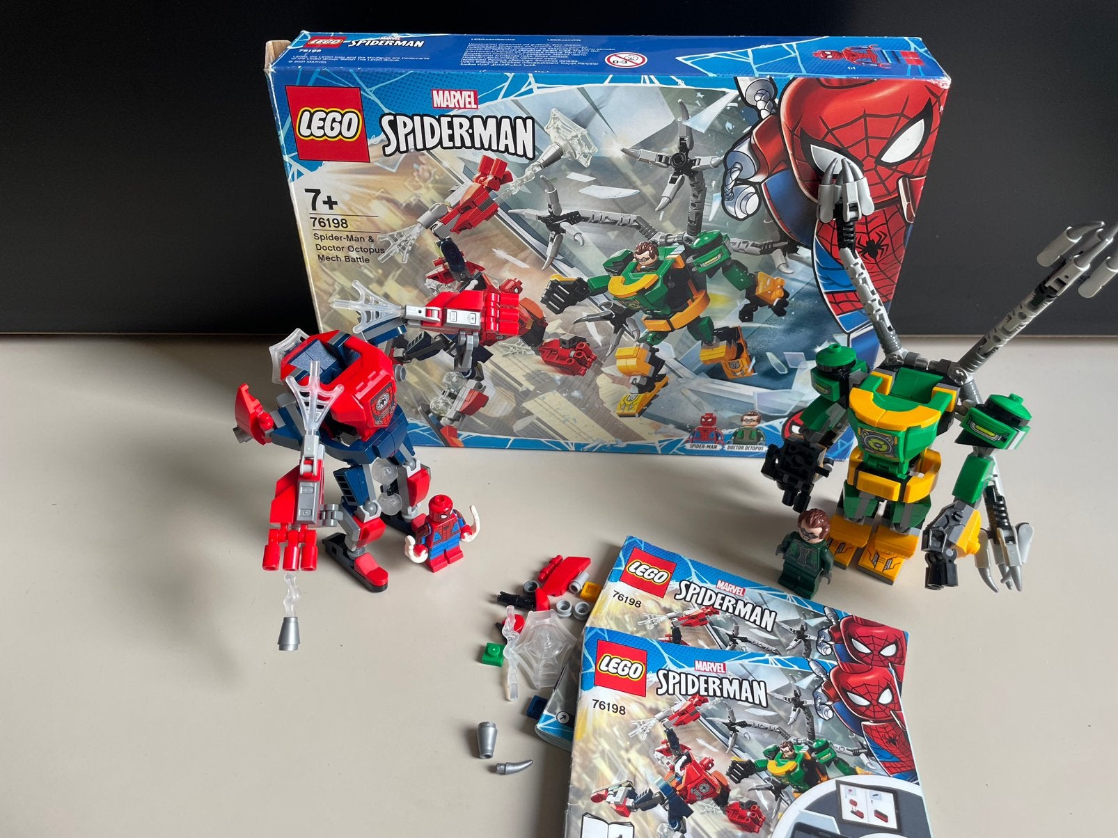 LEGO Spider-Man & Doctor Octopus Mech Battle 76198, Gebruikt, Marvel, Lego, Ophalen of Verzenden