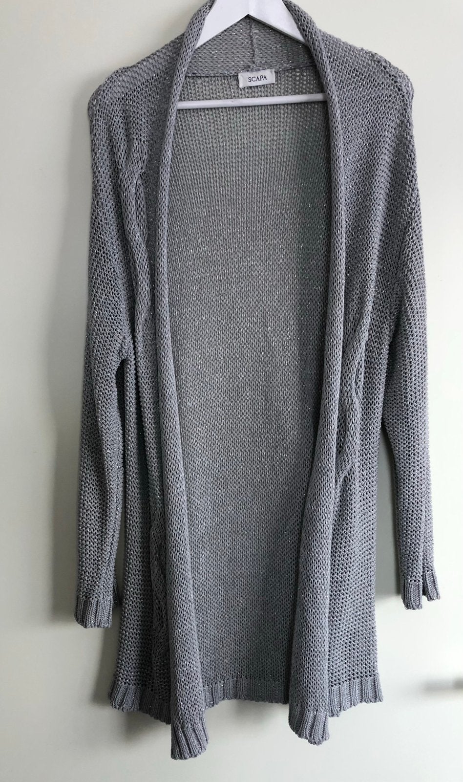 Scapa zilvergrijs lang vest, maat Large, Maat 38/40 (M), Scapa, Ophalen of Verzenden, Zo goed als nieuw