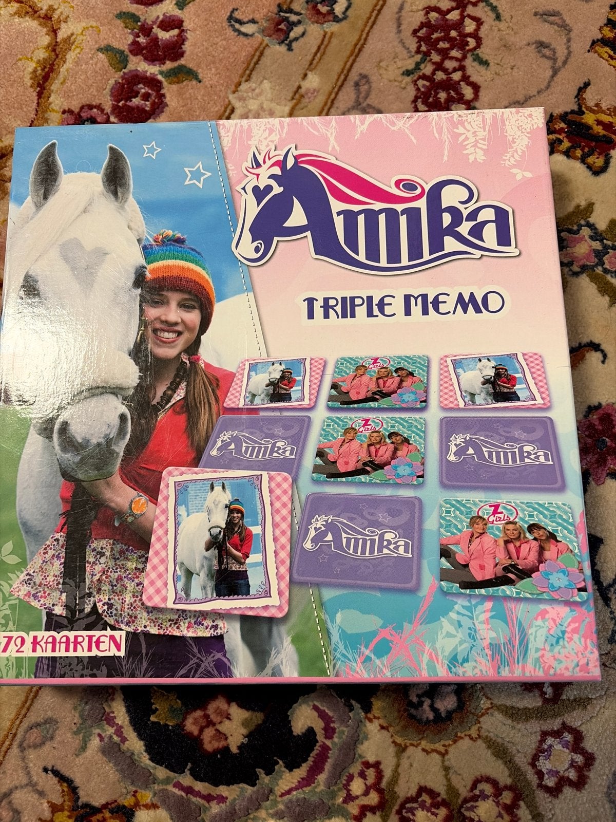 Amika Triple Memo spel - 72 kaarten, Een of twee spelers, Ophalen of Verzenden, Gebruikt